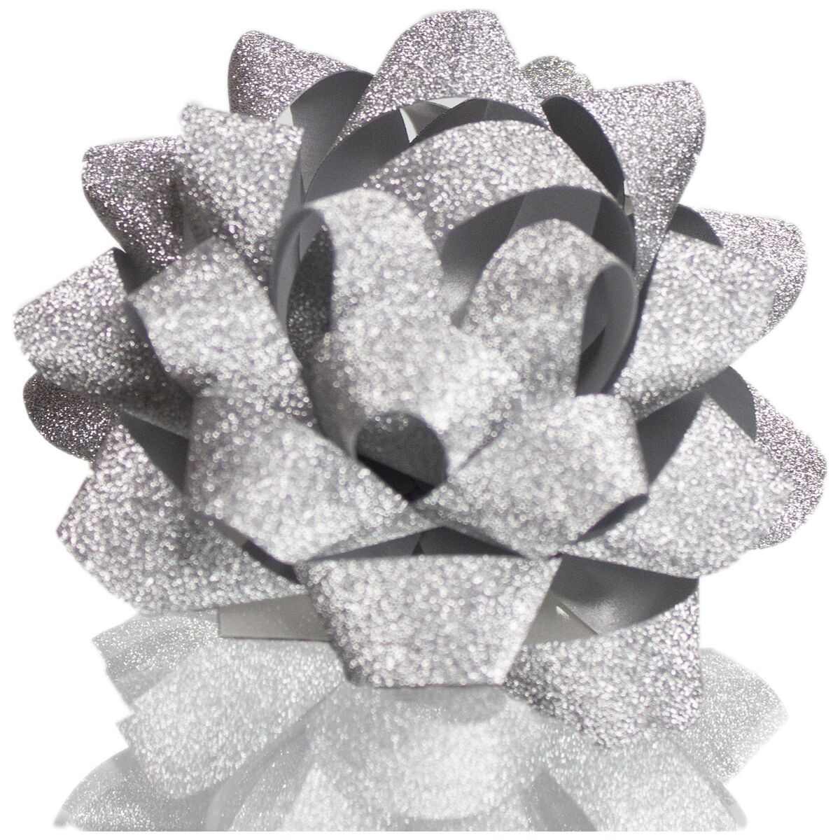 Presentrosett Silver Glitter